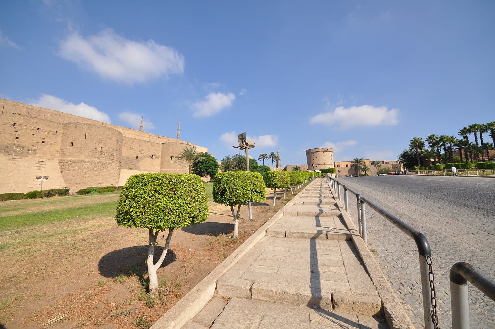 Vue extérieure de la citadelle du Caire